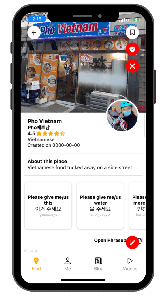 Pho Vietnam South of Seoul App info