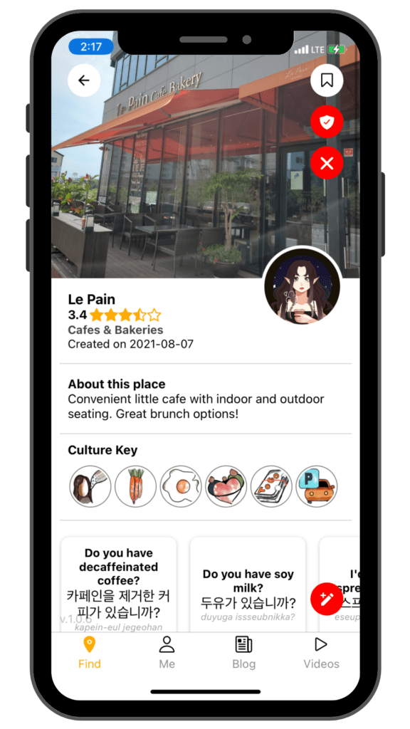 Le Pain South of Seoul App info