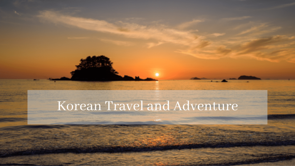 Korean travel and adventure image. 