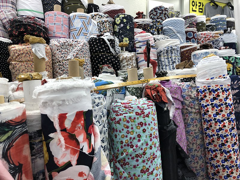 Image of fabric at Dongaemun by Choi Kwang-mo